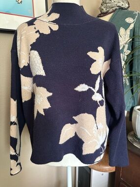 Anthropologie Maeve Jo Faulkner Mock Neck Pullover sweater